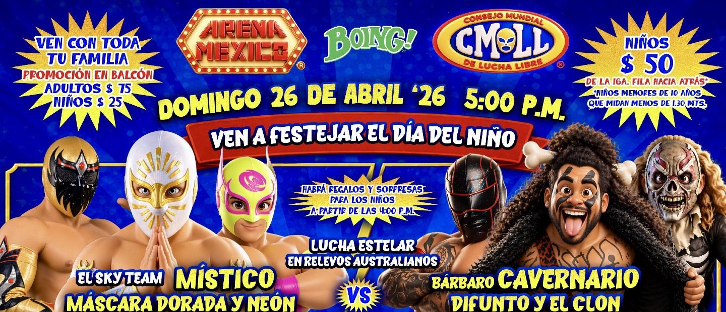 Resultados CMLL en Arena México – Función Día del Niño