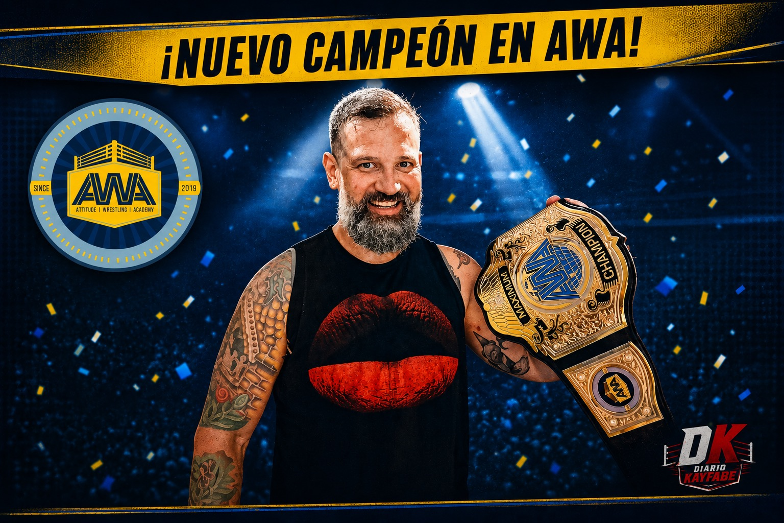 Romeo hace historia como primer Campeón Máximo de AWA