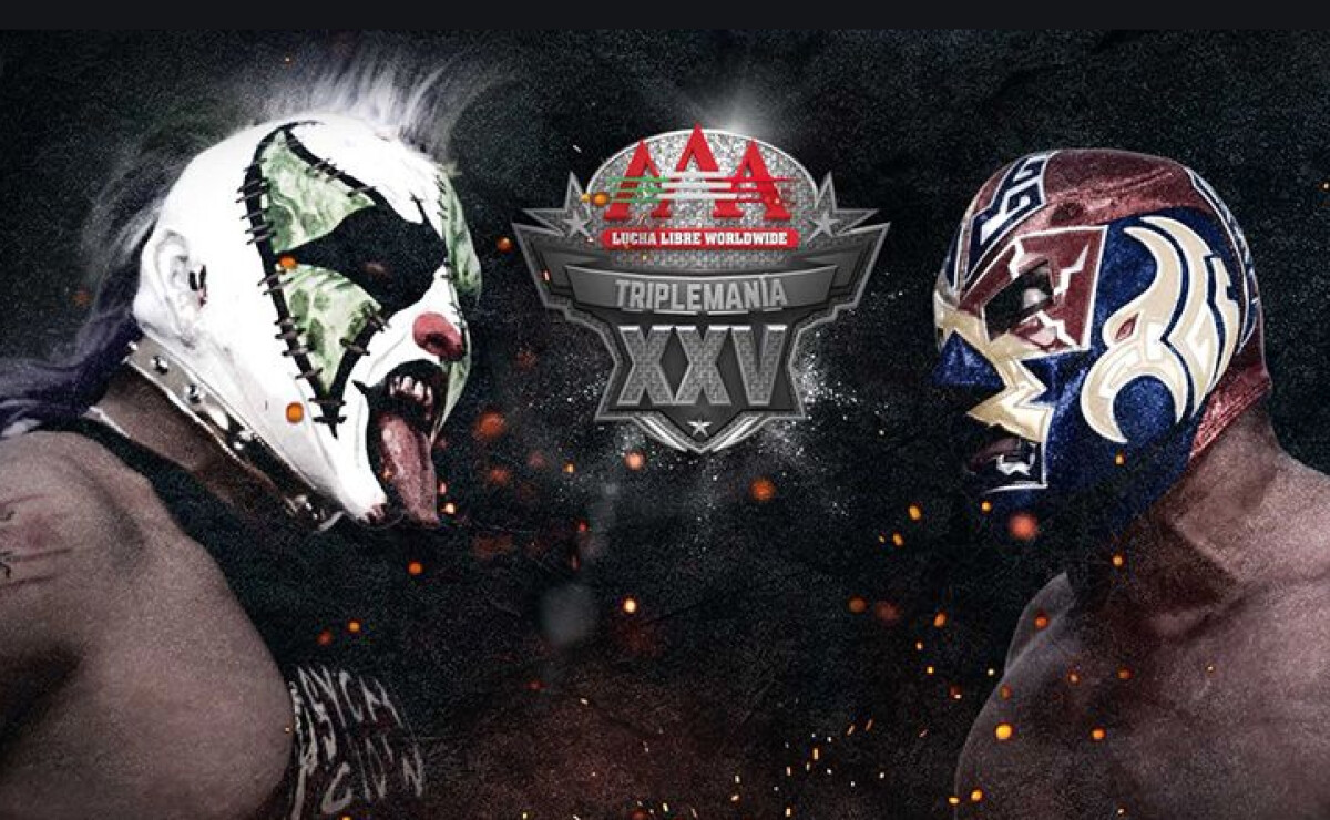 Psycho Clown y Dr. Wagner Jr. protagonizan la histórica lucha de máscara contra máscara en Triplemanía XXV de AAA.