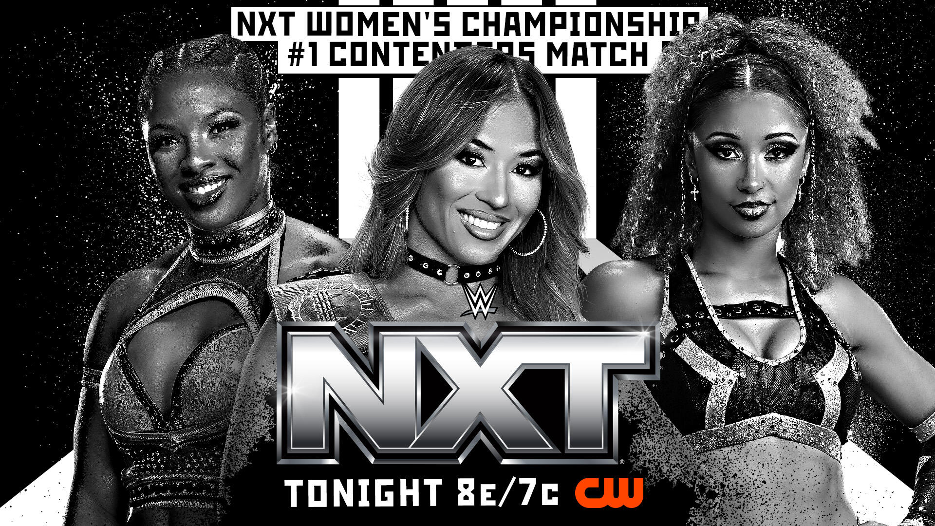 Lola Vice, Kelani Jordan y Kali Armstrong aparecen en el gráfico promocional de WWE NXT para una lucha de triple amenaza por la oportunidad al Campeonato Femenino de NXT.