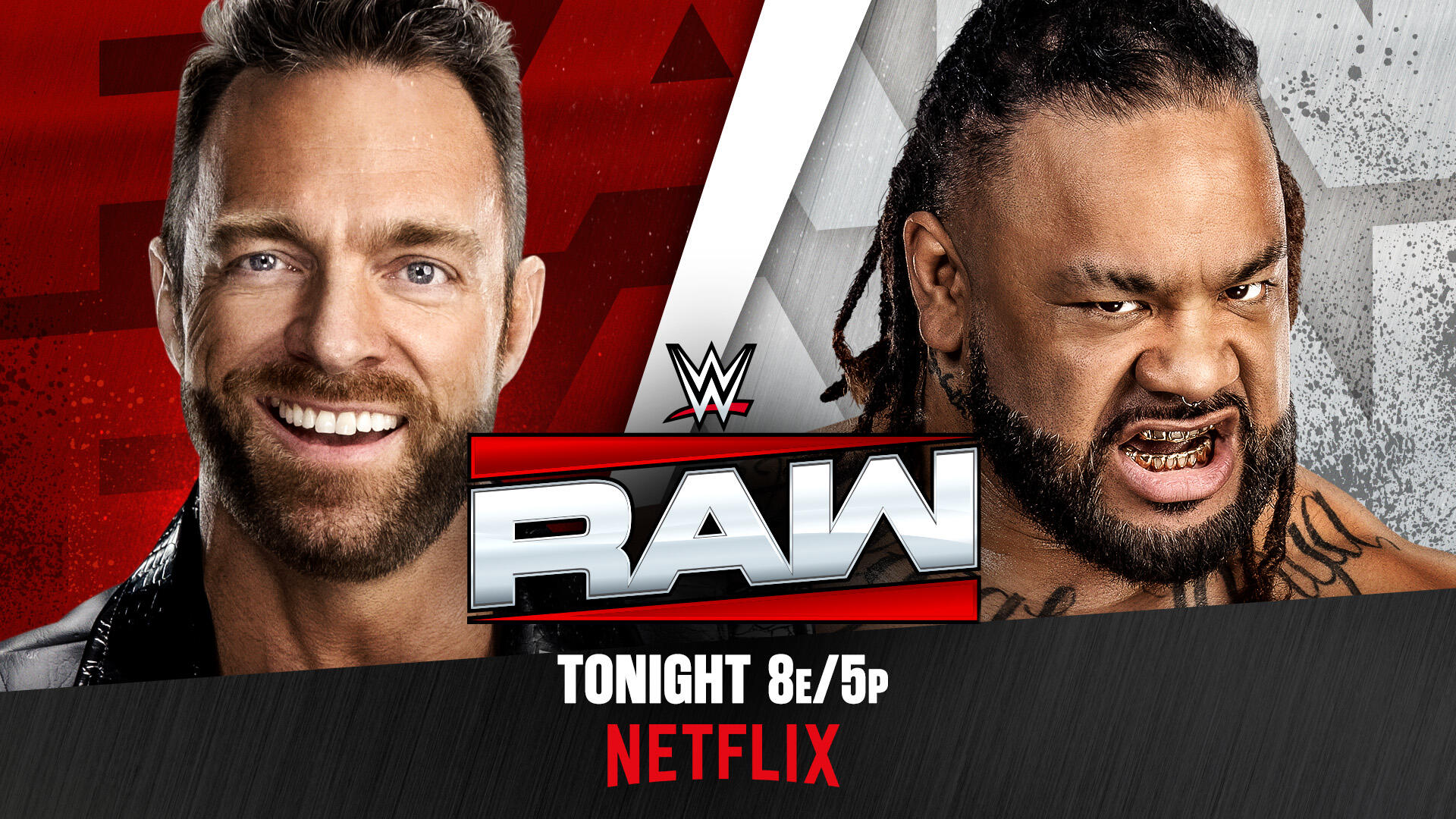 LA Knight y Jacob Fatu se enfrentan en la imagen promocional de WWE Raw antes de su lucha estelar rumbo a SummerSlam.