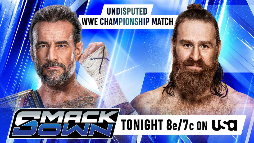 CM Punk se enfrenta a Sami Zayn por el Campeonato Indiscutible de WWE en SmackDown.