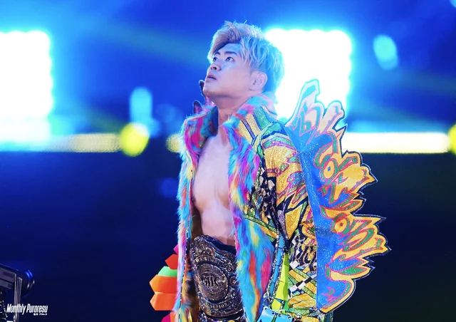 Kaito Kiyomiya durante una aparición de Pro Wrestling NOAH.
