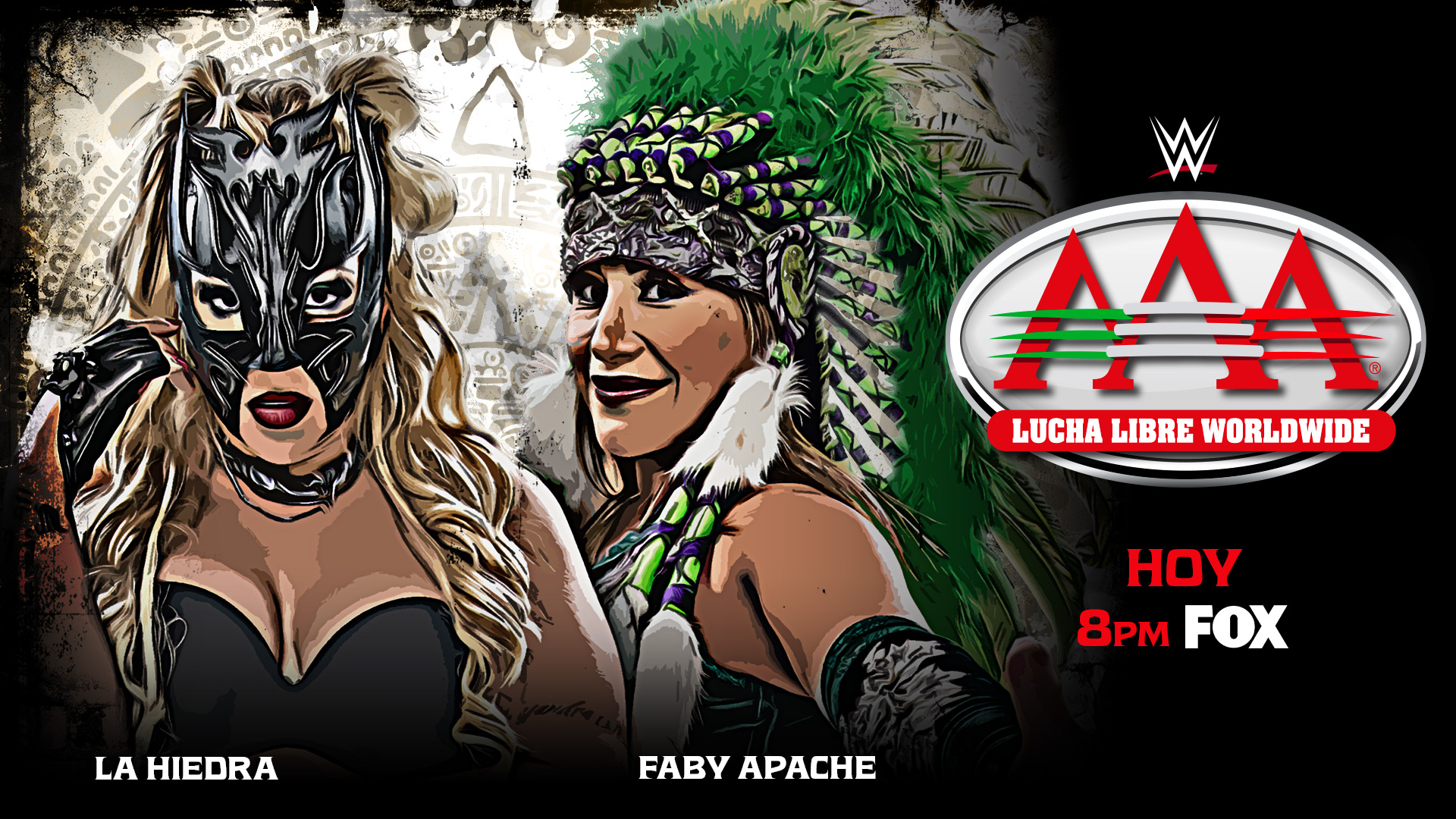 La Hiedra y Faby Apache en imagen promocional para la transmisión de esta noche por FOX.